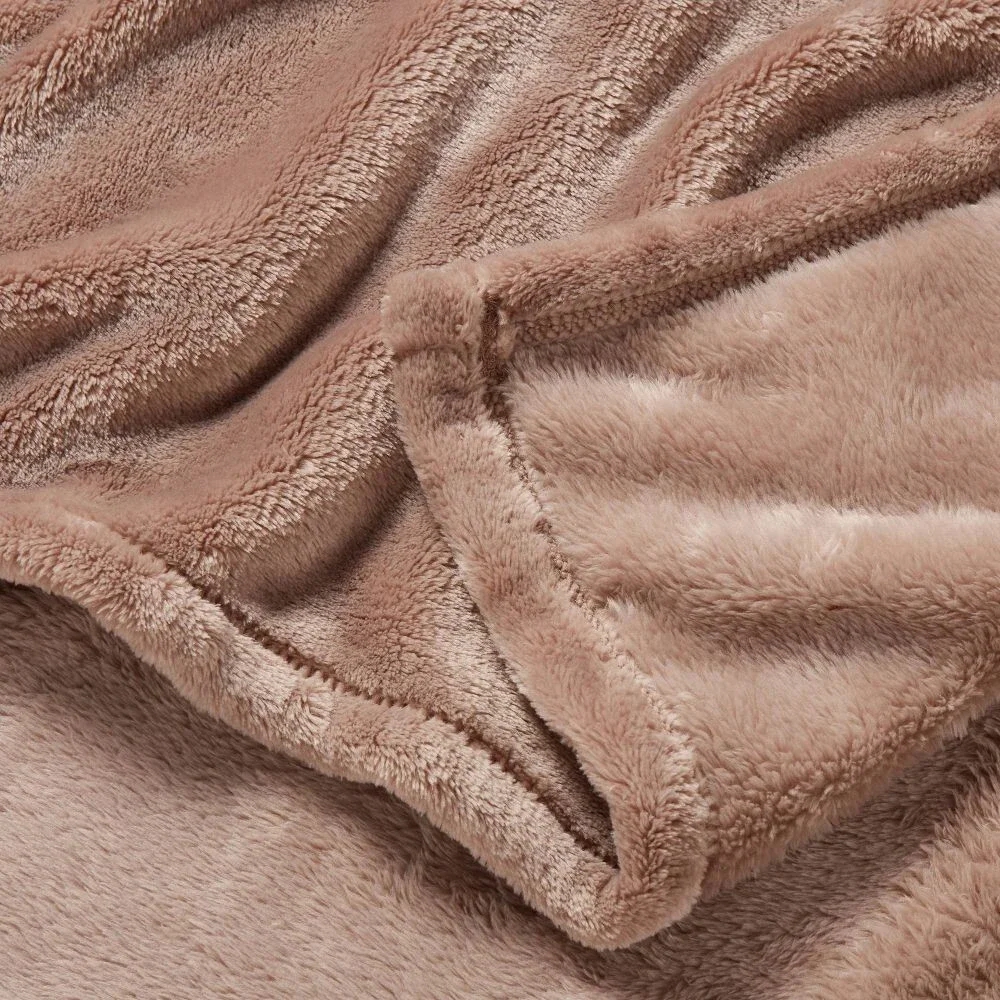 Microplush Bed Blanket - Threshold - Berry, Full/Queen, Solid